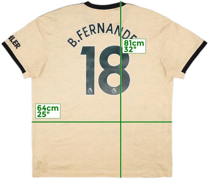 2019-20 Manchester United Away Shirt B.Fernandes #18 - 6/10 - (XXL)