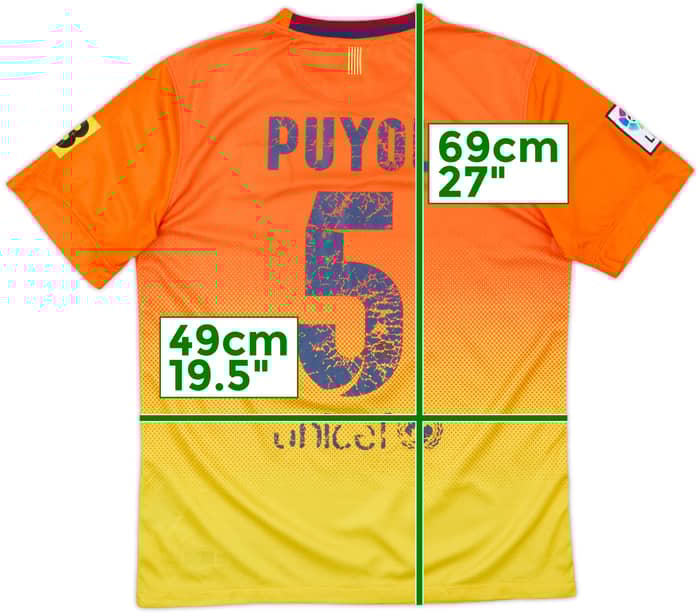 2012-13 Barcelona Away Shirt Puyol #5 - 4/10 - (S)