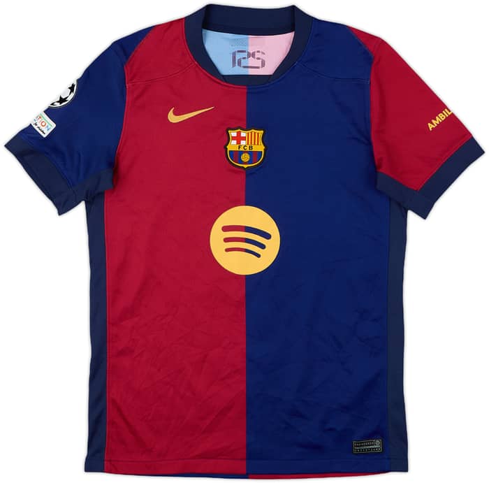 2024-25 Barcelona Home Shirt Lamine Yamal #19 - 6/10 - (L.Boys)