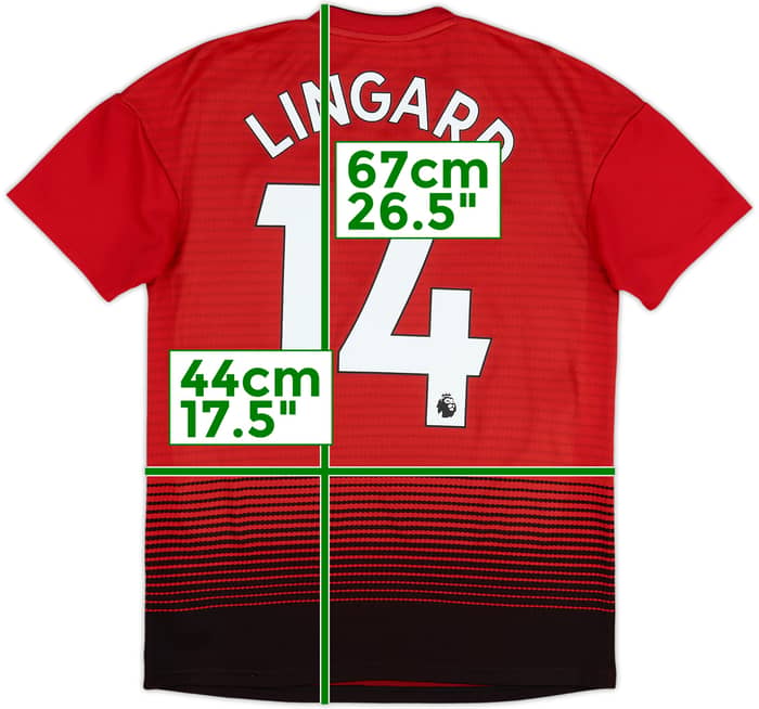 2018-19 Manchester United Home Shirt Lingard #14 - 8/10 - (XS)