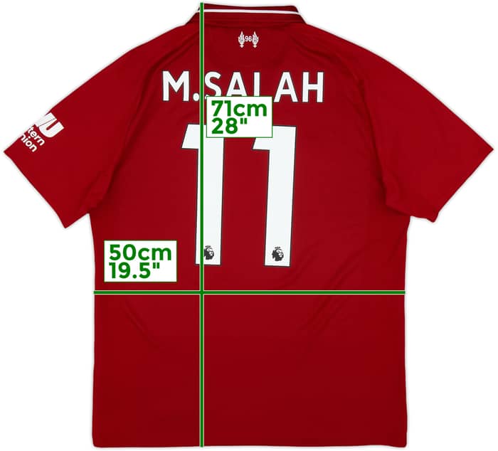 2018-19 Liverpool Home Shirt M.Salah #11 - 6/10 - (M)