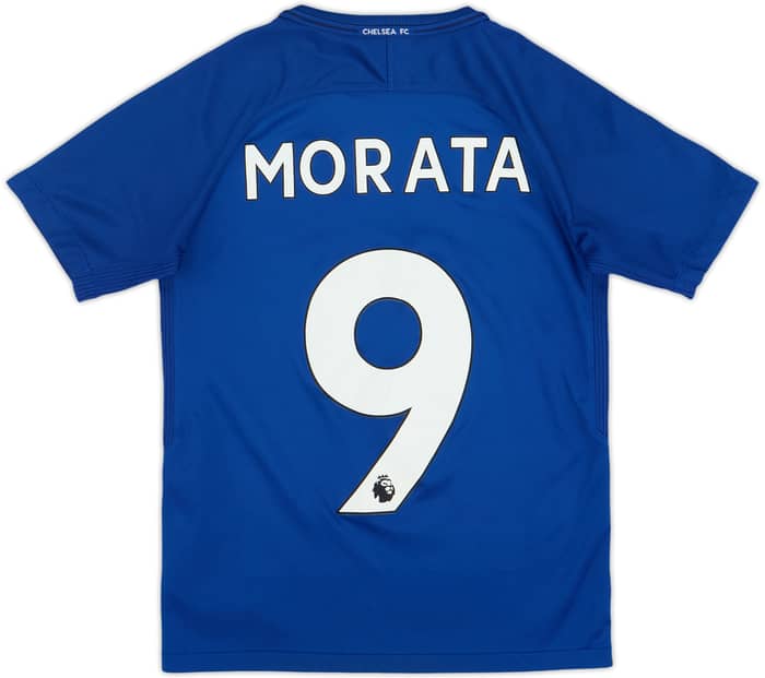 2017-18 Chelsea Home Shirt Morata #9 - 7/10 - (M.Boys)