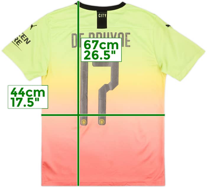 2019-20 Manchester City Third Shirt De Bruyne #17 - 5/10 - (S)