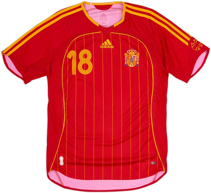 2006-08 Spain Home Shirt Cesc #18 - 8/10 - (S)