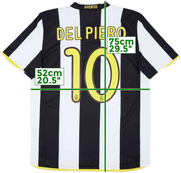2009-10 Juventus Home Shirt Del Piero #10 - 9/10 - (M)