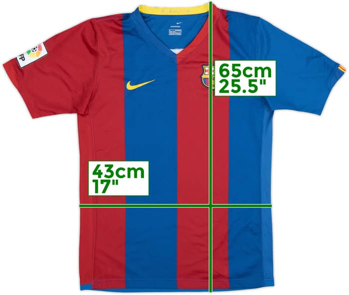 2006-07 Barcelona Home Shirt - 9/10 - (L.Boys)