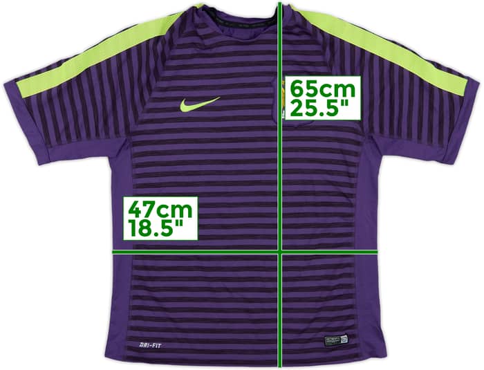 2014-15 Manchester City Nike Training Shirt - 6/10 - (M)