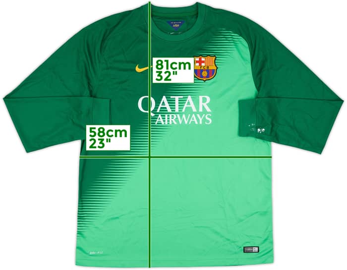 2014-15 Barcelona GK Shirt - 8/10 - (XL)