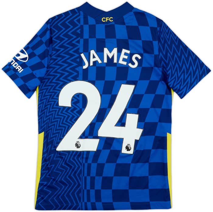 2021-22 Chelsea Home Shirt James #24 - 4/10 - (XL.Boys)