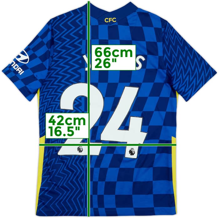 2021-22 Chelsea Home Shirt James #24 - 4/10 - (XL.Boys)