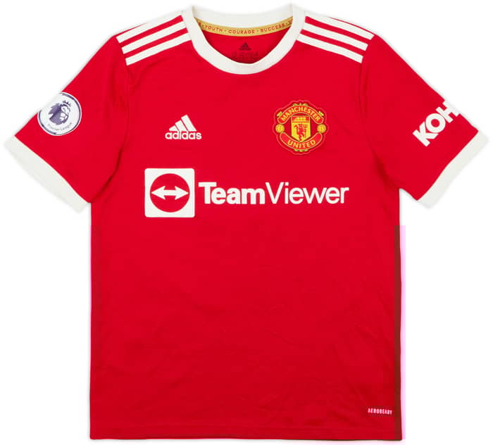 2021-22 Manchester United Home Shirt Sancho #25 - 8/10 - (L.Boys)