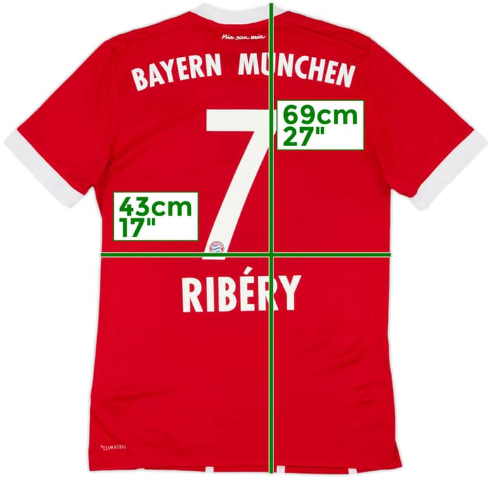 2017-18 Bayern Munich Home Shirt Ribery #7 - 10/10 - (XS)