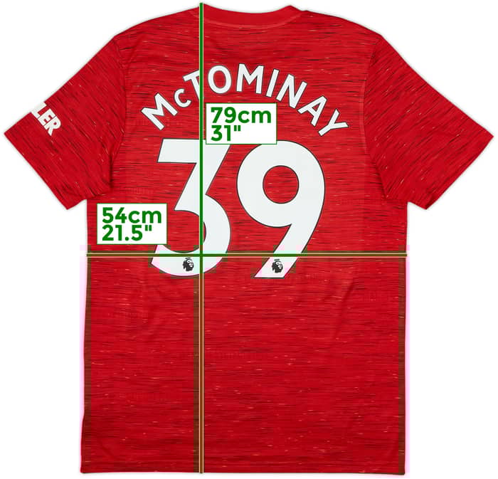 2020-21 Manchester United Home Shirt McTominay #39 - 8/10 - (L)