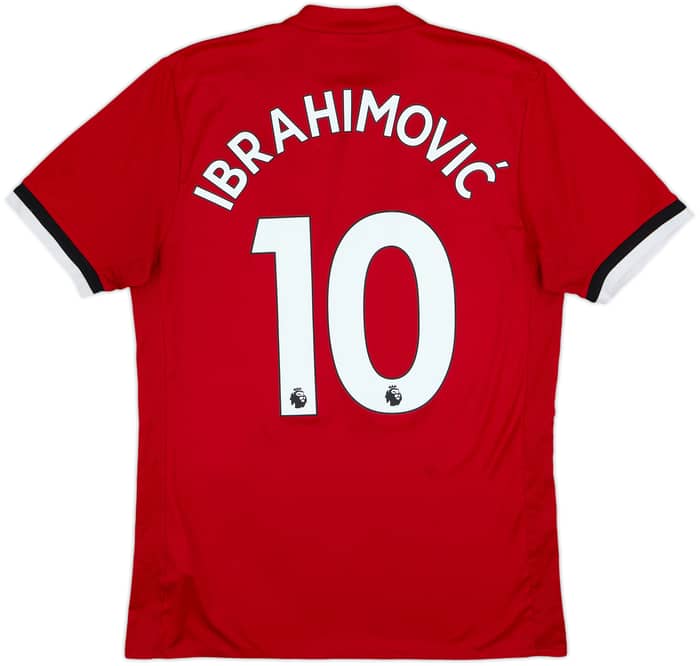2017-18 Manchester United Home Shirt Ibrahimovic #10 - 6/10 - (M)