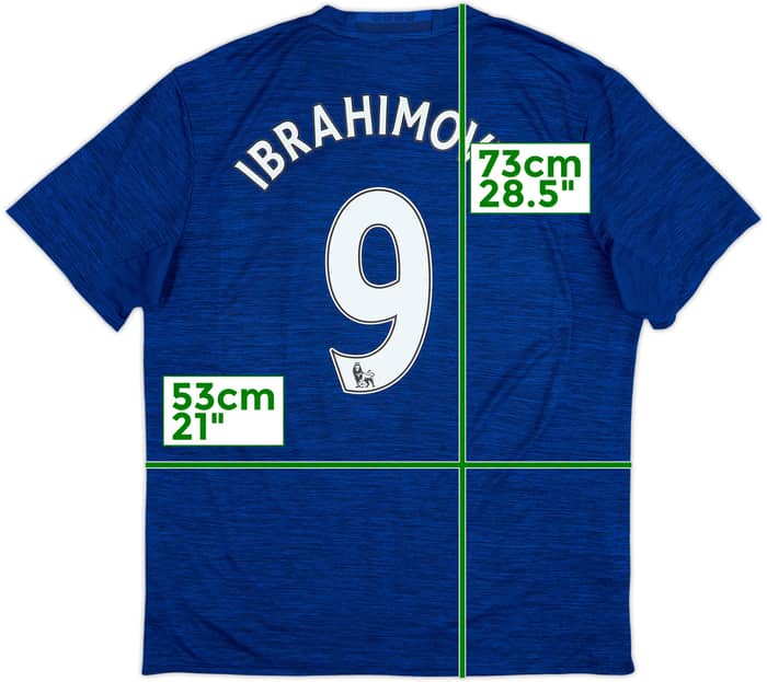 2016-17 Manchester United Away Shirt Ibrahimovic #9 - 9/10 - (L)