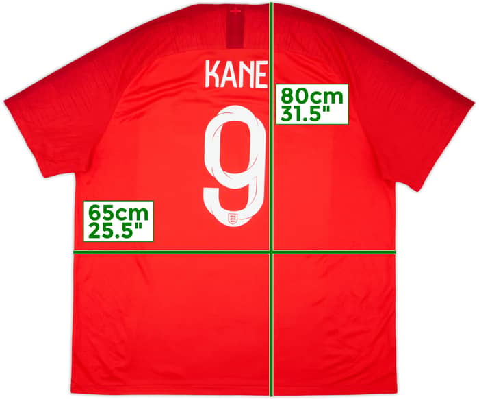 2018-19 England Away Shirt Kane #9 - 5/10 - (3XL)