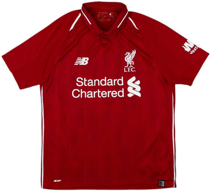 2018-19 Liverpool Home Shirt Virgil #4 - 6/10 - (S)