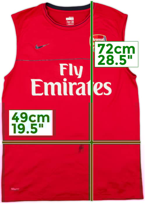 2008-09 Arsenal Nike Training Vest - 5/10 - (M)