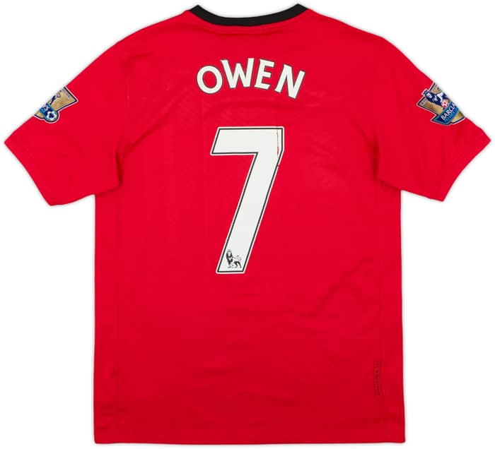 2009-10 Manchester United Home Shirt Owen #7 - 4/10 - (XL.Boys)