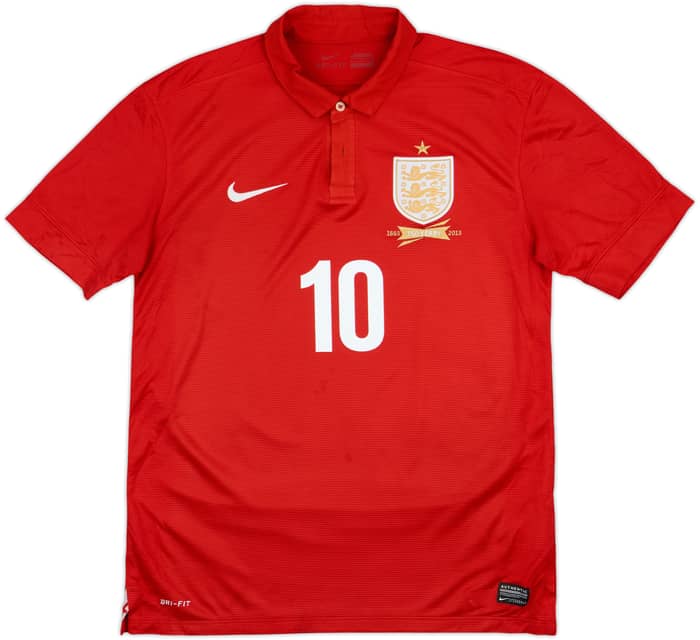 2013 England Away 150th Anniversary Shirt Rooney #10 - 8/10 - (M)