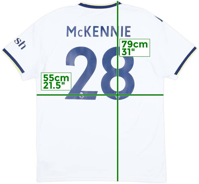 2022-23 Leeds United Home Shirt McKennie #28 - 9/10 - (L)