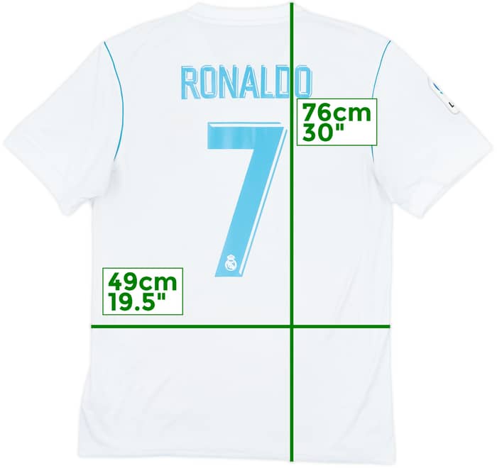 2017-18 Real Madrid Home Shirt Ronaldo #7 - 6/10 - (M)