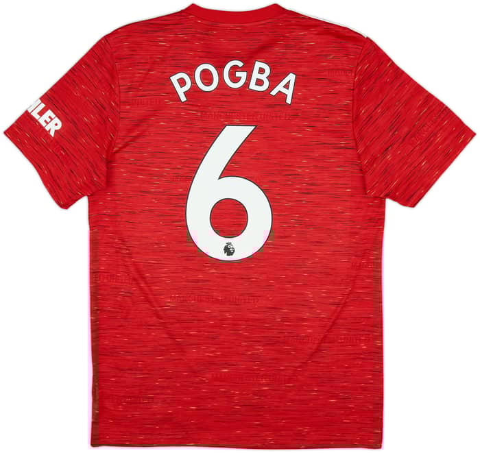2020-21 Manchester United Home Shirt Pogba #6 - 9/10 - (M)