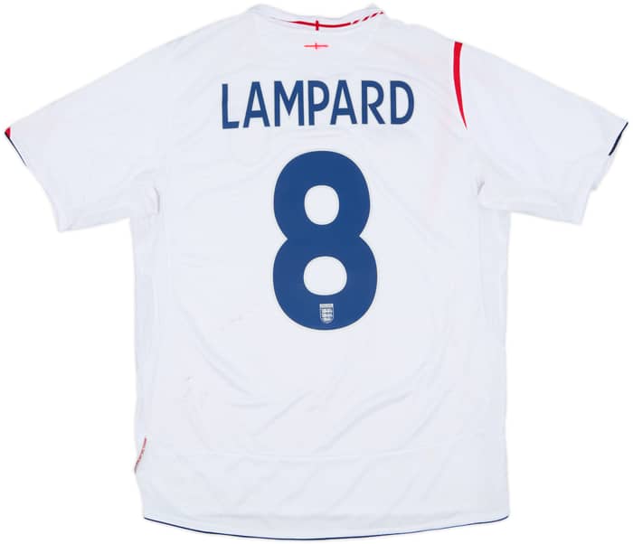 2005-07 England Home Shirt Lampard #8 - 5/10 - (L)