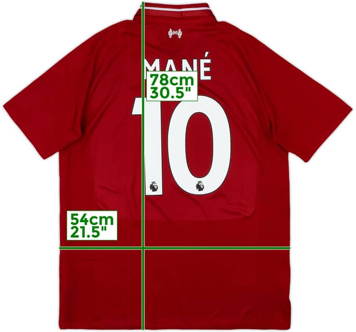 2018-19 Liverpool Home Shirt Mane #10 - 6/10 - (L)