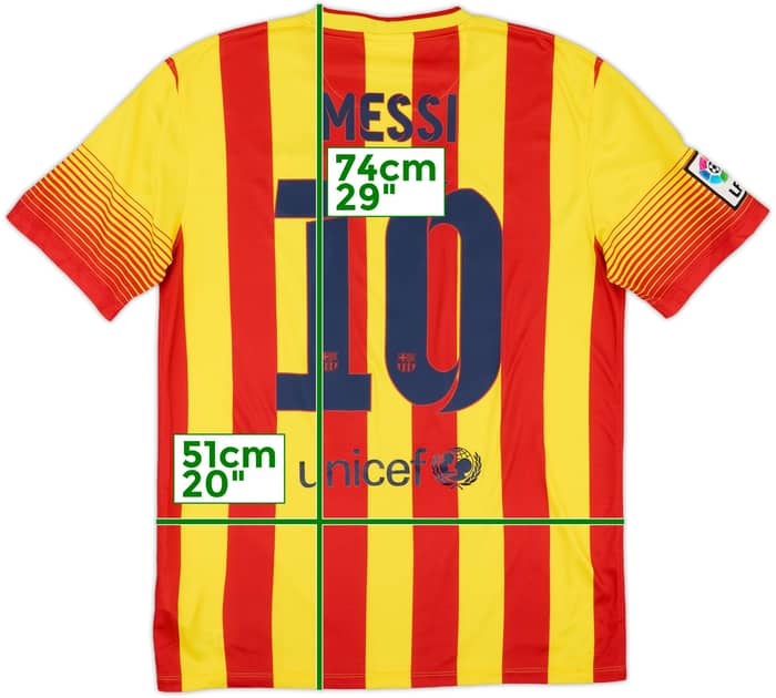 2013-15 Barcelona Away Shirt Messi #10 - 6/10 - (M)