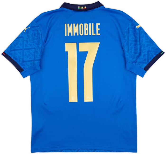 2020-21 Italy Home Shirt Immobile #17 - 9/10 - (S)