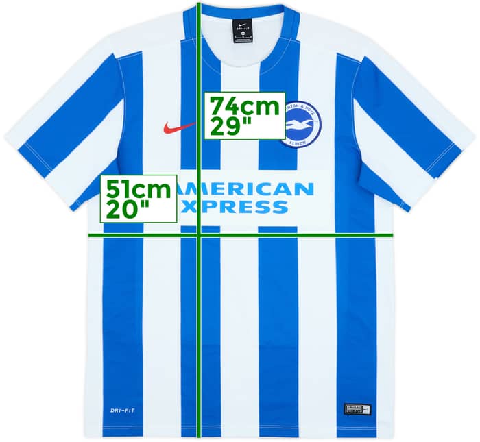 2016-17 Brighton Home Shirt - 8/10 - (M)