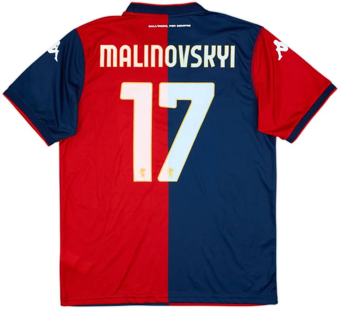 2024-25 Genoa Home Shirt Malinovskyi #17 - 9/10 - (L)