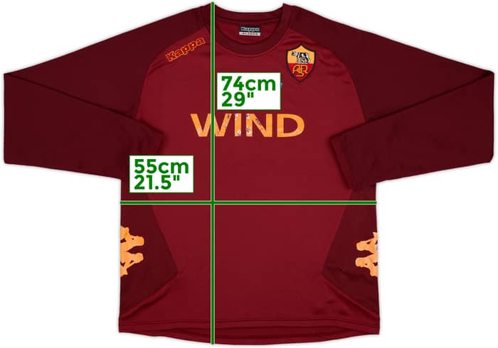 2011-12 Roma Kappa Training L/S Shirt - 4/10 - (L)