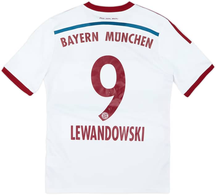 2014-15 Bayern Munich Away Shirt Lewandowski #9 - 7/10 - (XL.Boys)
