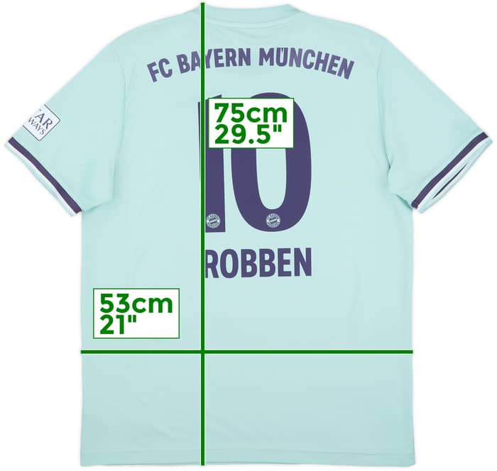 2018-19 Bayern Munich Away Shirt Robben #10 - 10/10 - (L)