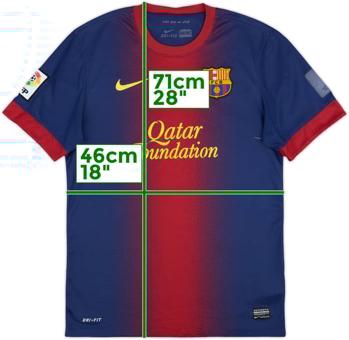 2012-13 Barcelona Home Shirt - 4/10 - (S)