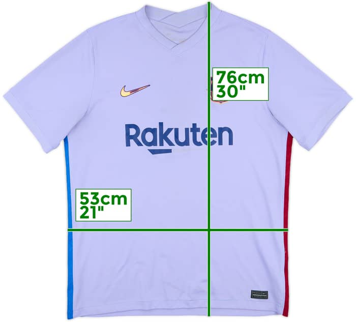 2021-22 Barcelona Away Shirt - 5/10 - (L)