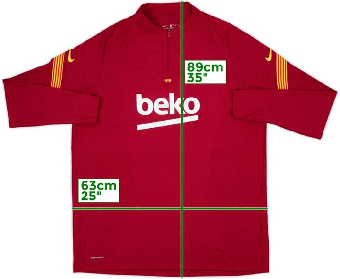 2020-21 Barcelona Nike Vaporknit 1/4 Zip Drill Top - 8/10 - (XXL)