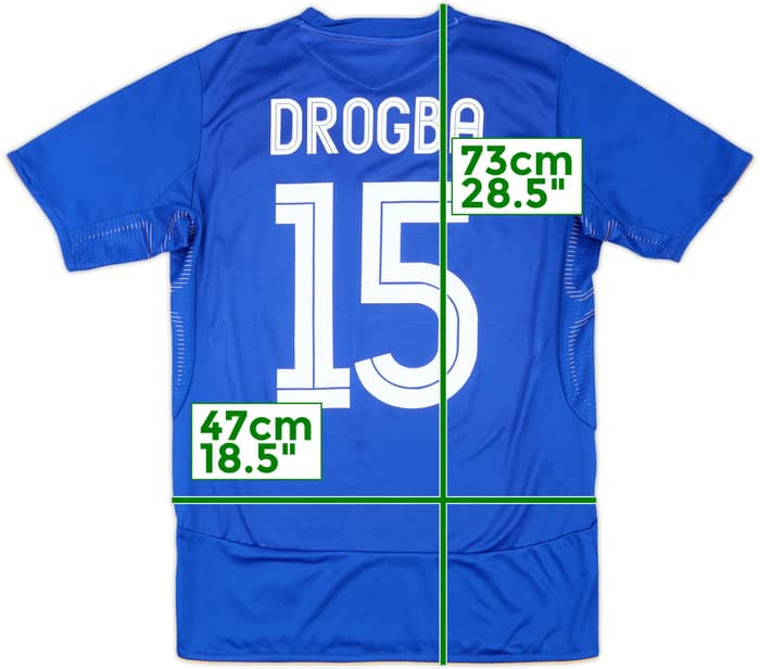 2005-06 Chelsea Centenary Home Shirt Drogba #15 - 6/10 - (M)