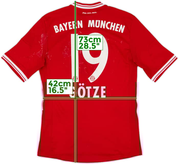 2013-14 Bayern Munich Home Shirt Gotze #19 - 5/10 - (S)