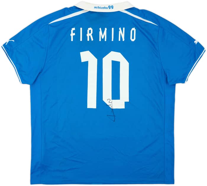 2013-14 TSG Hoffenheim Signed Home Shirt Firmino #10 - 7/10 - (XXL)