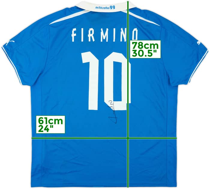 2013-14 TSG Hoffenheim Signed Home Shirt Firmino #10 - 7/10 - (XXL)