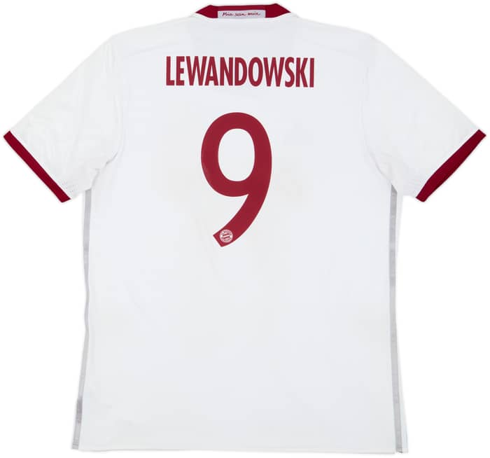 2016-17 Bayern Munich Third Shirt Lewandowski #9 - 6/10 - (L)