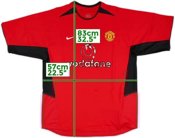 2002-04 Manchester United Home Shirt - 4/10 - (L)