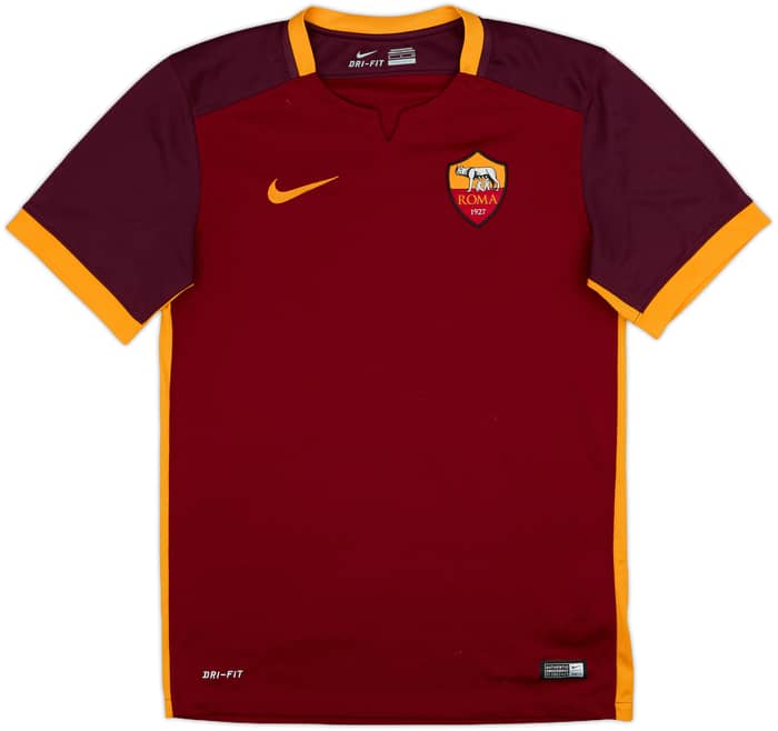 2015-16 Roma Home Shirt Nainggolan #4 - 5/10 - (S)