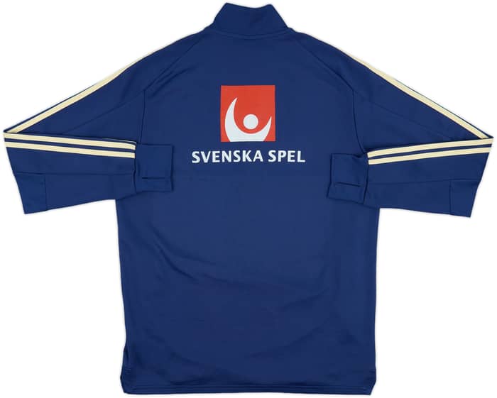 2017-18 Sweden Player Issue adidas 1/4 Zip Drill Top - 7/10 - (L)