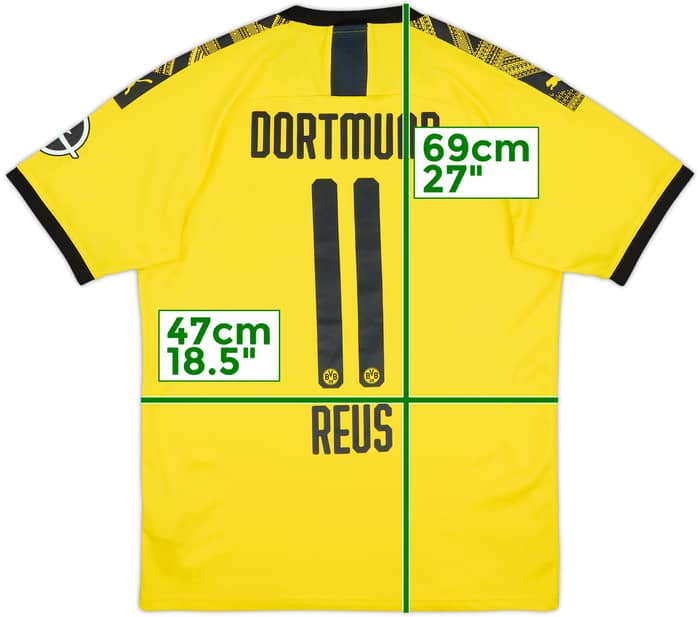 2019-20 Borussia Dortmund Home Shirt Reus #11 - 9/10 - (M)