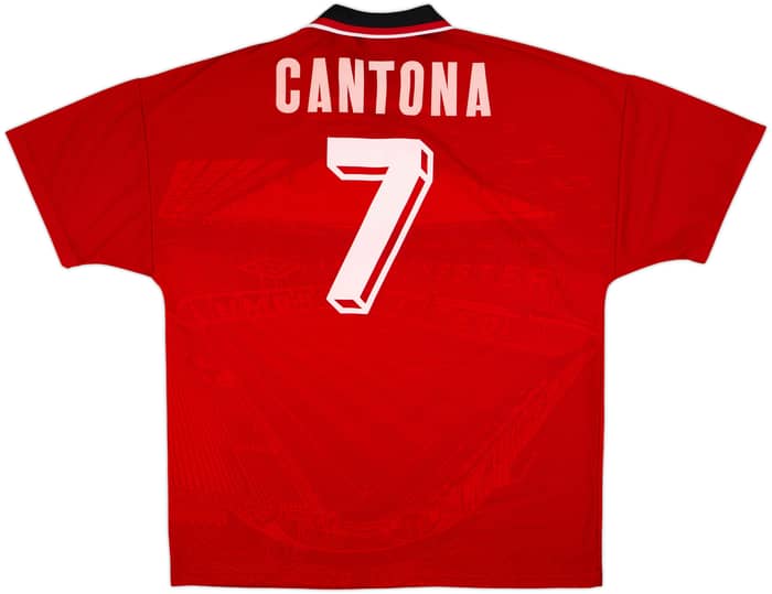 1994-96 Manchester United Home Shirt Cantona #7 - 7/10 - (XL)