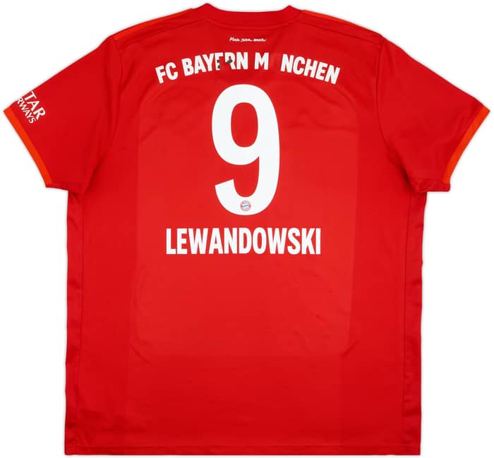 2019-20 Bayern Munich Home Shirt Lewandowski #9 - 5/10 - (XXL)